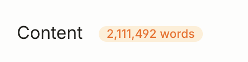 Trained on 2.1 million of my words