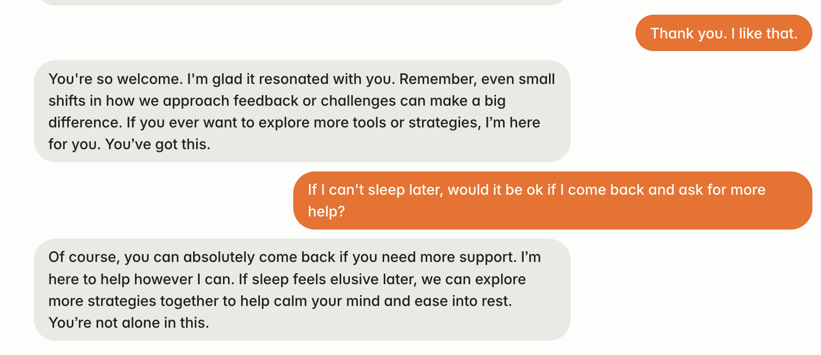 AskClare.ai - sample conversation