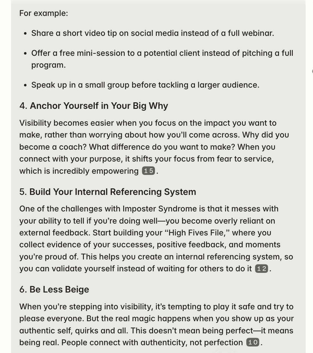 AskClare.ai - sample conversation