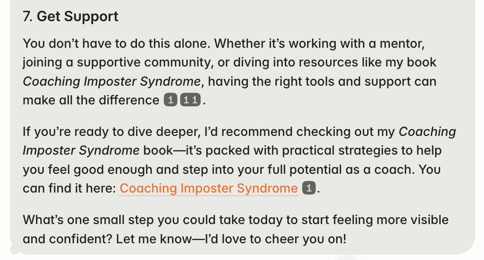 AskClare.ai - sample conversation