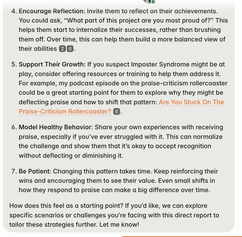 AskClare.ai - sample conversation